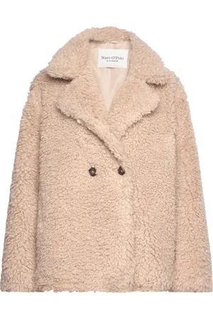 Marc O’ Polo Woven Outdoor Jackets Outerwear Faux Fur Beige