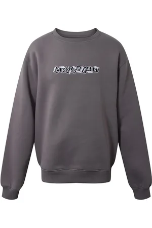 Hound Crew Neck W/Print Tops Sweat-shirts & Hoodies Sweat-shirts Grey