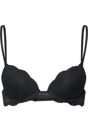 Etam Idole - Bra No.2 - Plunge Push-Up Bra Lingerie Bras & Tops Push Up Bras Black