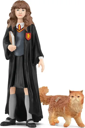Schleich Hp Hermi Granger & Crookshanks Toys Playsets & Action Figures Play Sets Multi/patterned