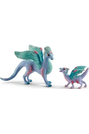 Schleich Flower Dragon And Baby Toys Playsets & Action Figures Animals Multi/patterned