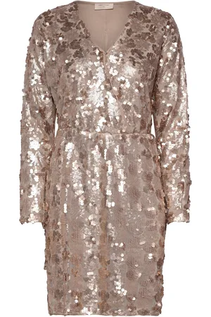 Freequent Fqsesa-Dress Lyhyt Mekko Gold
