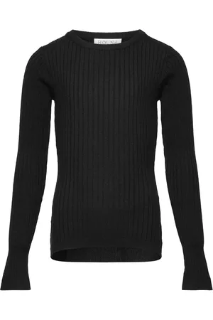 Hound Tight Knit Tops Knitwear Pullovers Black