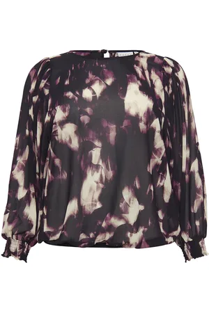 Kaffe Kcnour Blouse Tops Blouses Long-sleeved Purple