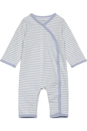 FIXONI Jumpsuit Y/D Stripe Pitkähihainen Body Blue