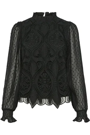 Y.A.S Lera Ls Top Tops Blouses Long-sleeved Black