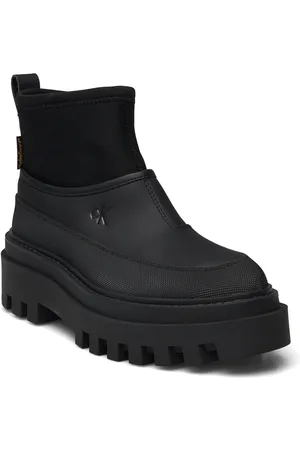 Calvin Klein Flatform Rainboot Low Mg R Kumisaappaat Kengät Black