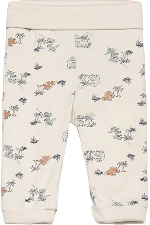 FIXONI Pants - Aop Bottoms Leggings Beige