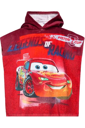 Brandmac Poncho Cars 799 - 50X100 Cm Home Bath Time Bath Poncho Red