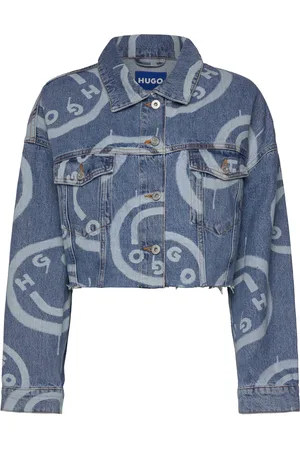 Hugo Blue Lou_Cropped_B Farkkutakki Denimtakki Blue