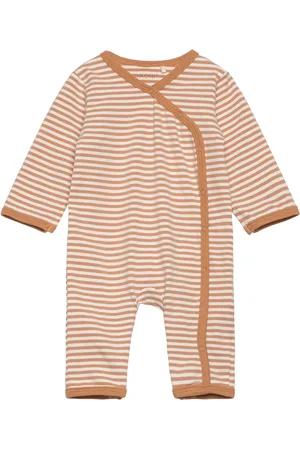FIXONI Jumpsuit Y/D Stripe Pitkähihainen Body Brown
