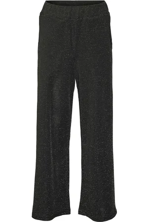 VERO MODA Vmkanva Nw Wide Pant Jrs Girl Bottoms Trousers Black