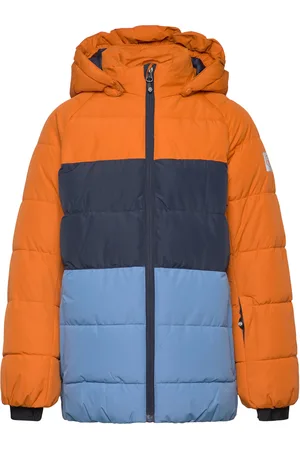 Color Kids Ski Jacket - Colorblock -Quilt Outerwear Jackets & Coats Winter Jackets Orange