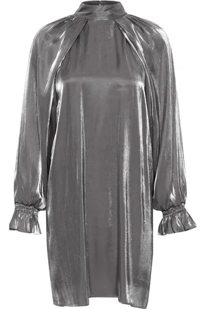 Karen by Simonsen Kbsacha Lotta Dress Lyhyt Mekko Silver