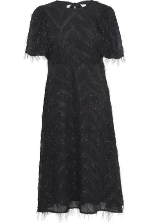 Ichi Ihcharlsti Dr Polvipituinen Mekko Black