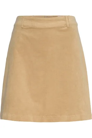 Numph Nucourt Skirt Skirts Knee-length & Midi Skirts Beige