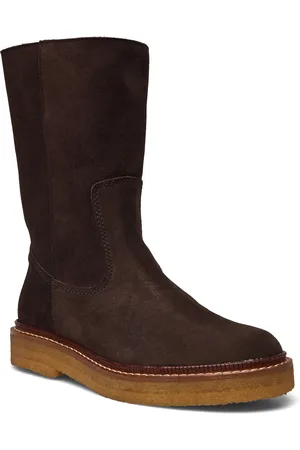 ANGULUS Boots - Flat Shoes Boots Ankle Boots Ankle Boots Flat Heel Brown