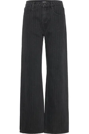 Desigual Beneida Bottoms Jeans Straight-regular Black