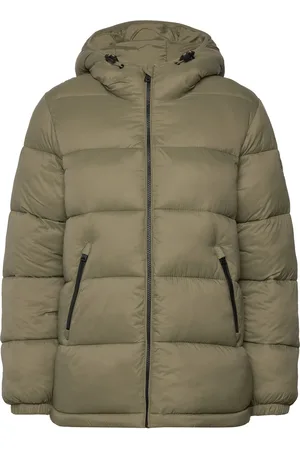 Napapijri Box Logo Long Jacket Vuorillinen Takki Topattu Takki Green
