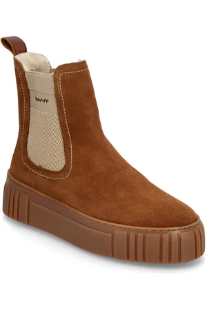 GANT Snowmont Chelsea Boot Shoes Chelsea Boots Beige