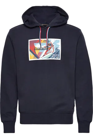 Napapijri Portalet Hoodie Tops Sweat-shirts & Hoodies Hoodies Blue