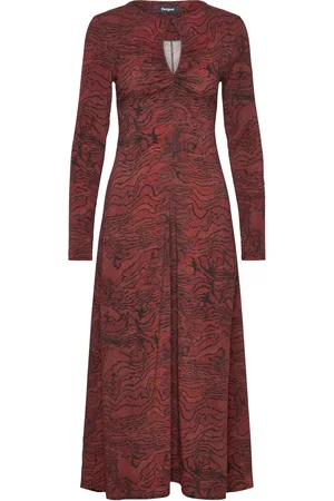Desigual Las Vegas Polvipituinen Mekko Red