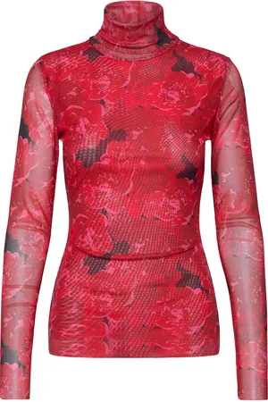 Crās Kobycras Blouse Tops Blouses Long-sleeved Red