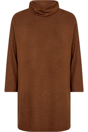 soyaconcept Sc-Biara Tops Knitwear Turtleneck Brown