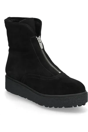 Wonders Frontier Shoes Boots Ankle Boots Ankle Boots Flat Heel Black