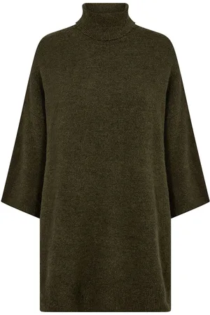 soyaconcept Sc-Nessie Tops Knitwear Turtleneck Green