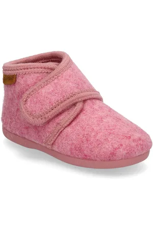EN FANT Slippers Wool Velcro Aamutossut Sisäkengät Pink