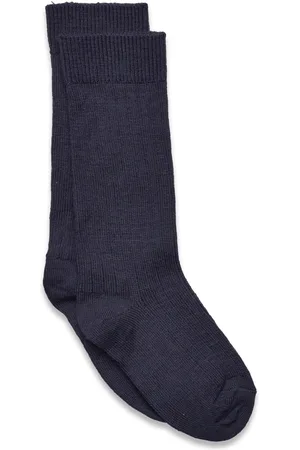 mp Denmark Wool Rib Knee Socks Socks & Tights Socks Navy