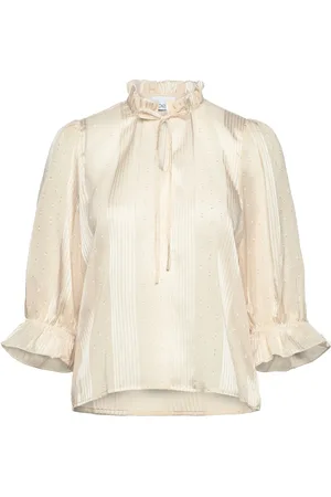 Noella Karson Blouse Tops Blouses Long-sleeved Cream