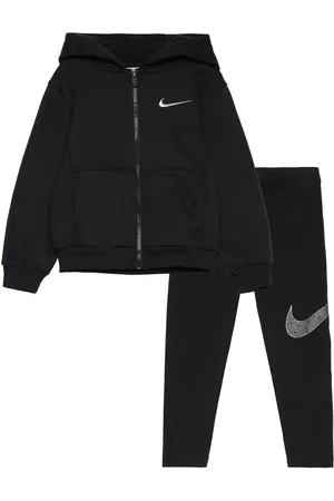 Nike Shine Hoodie And Leggings Set Sport Sweatsuits Black