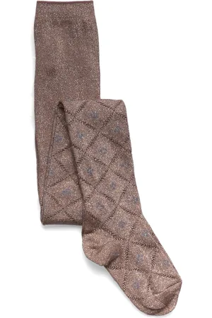 mp Denmark Freja Glitter Tights Sukkahousut Brown