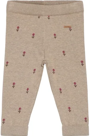 Minymo Pants Knit Bottoms Leggings Beige