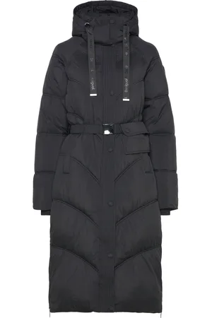 Desigual Padded Copenhague Topattu Pitkä Takki Black