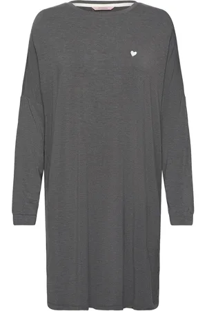 Missya Softness Ls Nightshirt Yöpaita Grey
