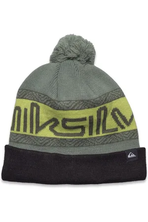 Quiksilver Summit Youth Beanie Accessories Headwear Hats Beanie Khaki Green