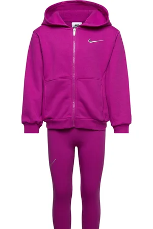 Nike Shine Hoodie And Leggings Set Sport Sweatsuits Purple