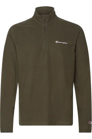 Champion Half Zip Top Tops Sweat-shirts & Hoodies Sweat-shirts Khaki Green
