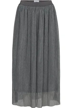 Numph Nusea Skirt Skirts Knee-length & Midi Skirts Silver