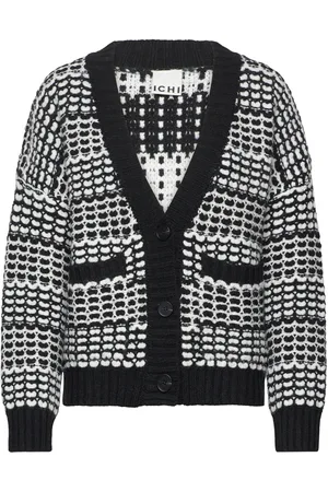 Ichi Ihambis Ca Tops Knitwear Cardigans Black