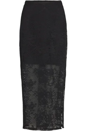 MSCH Mschantonie Hw Skirt Skirts Knee-length & Midi Skirts Black