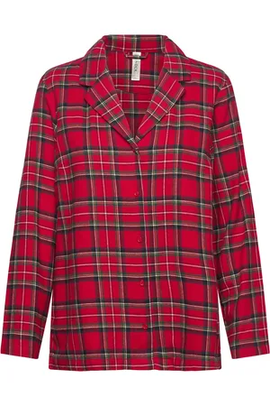 Lindex Nightshirt Flannel Check Toppi Red