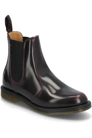 Dr. Martens Flora Arcadia Shoes Chelsea Boots Burgundy