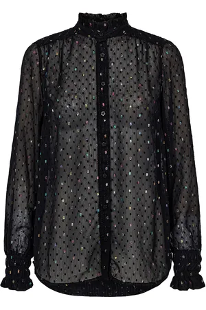 Numph Nuharmony Shirt Tops Shirts Long-sleeved Black