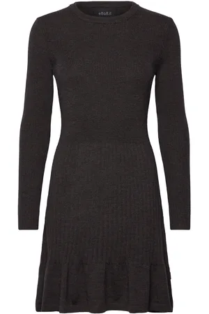 Ella&il Oline Merino Dress Lyhyt Mekko Brown