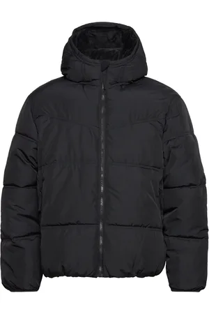Hollister Hco. Guys Outerwear Vuorillinen Takki Topattu Takki Black