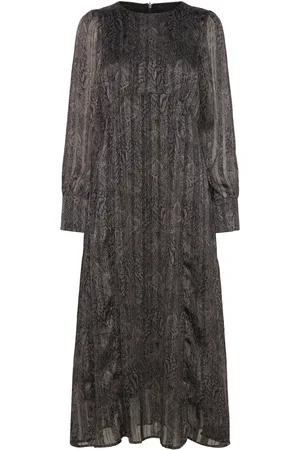 Pulz jeans Pzmeggy Long Dress Polvipituinen Mekko Black
